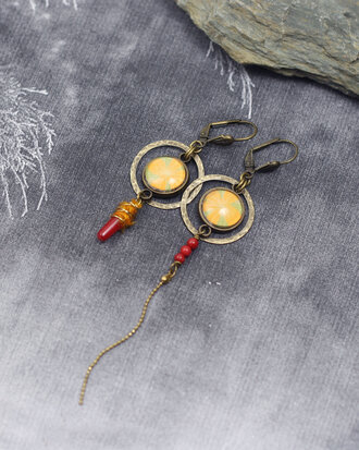 Desert flowers earrings