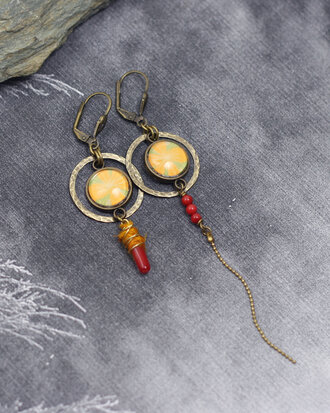 Desert flowers earrings