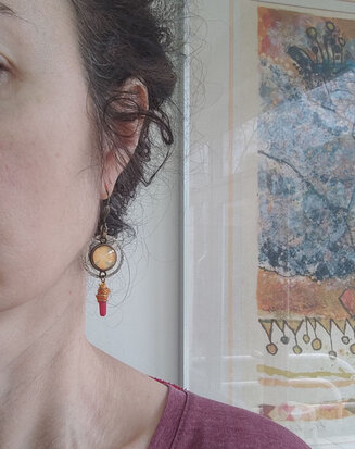 Desert flowers earrings