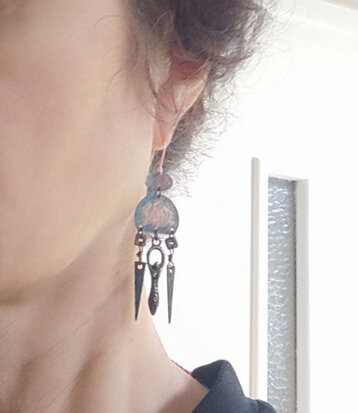 Goddess amulet symbol earrings