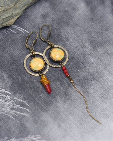 Desert flowers earrings