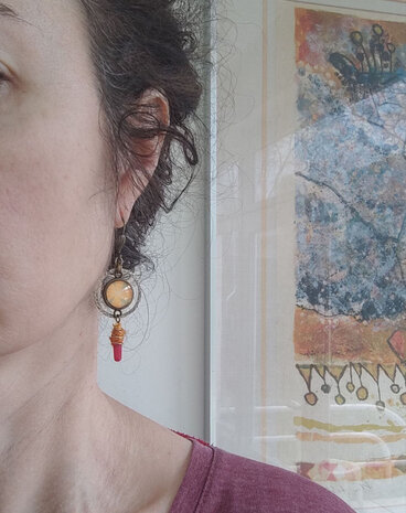 Desert flowers earrings