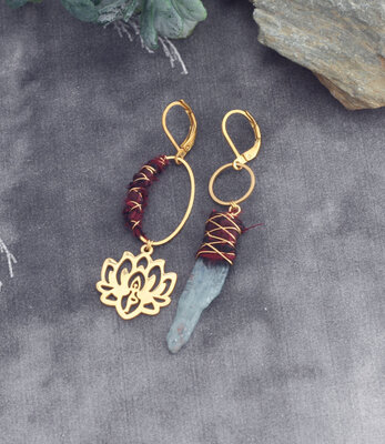 Lotus earrings