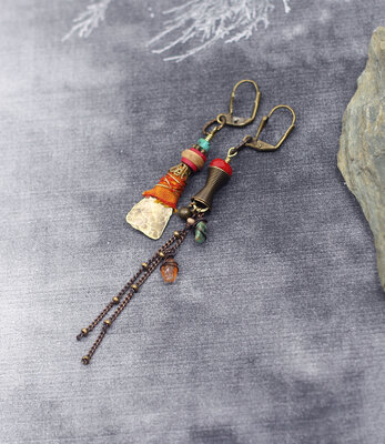 Berber turquoise earrings