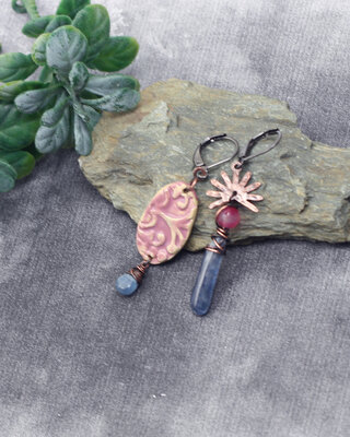 Floral earrings