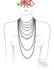 Clear quartz long necklace_